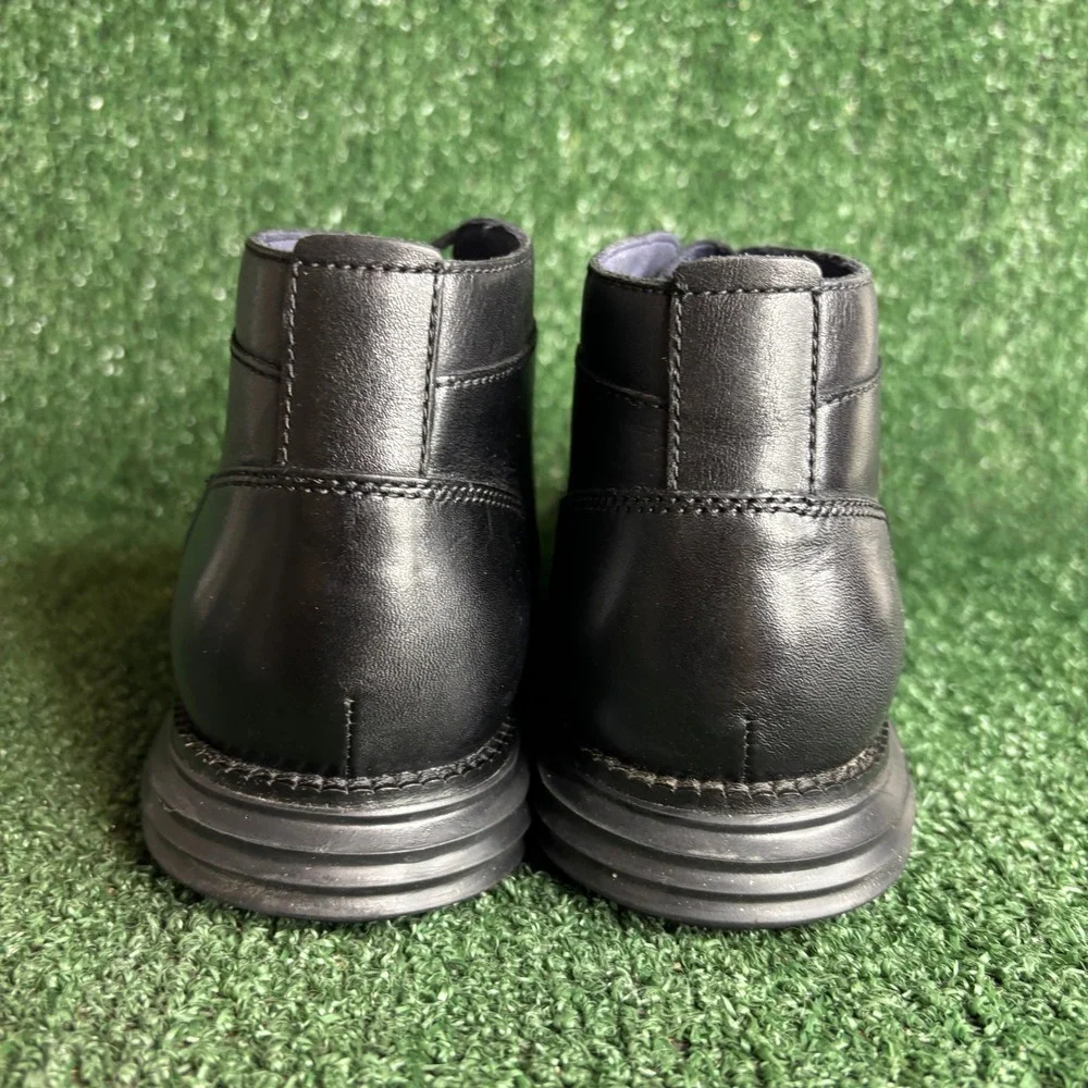 Cole Haan Grand OS Chukka Leather Lace Up Comfort Ankle Boot Black Mens 8.5 M